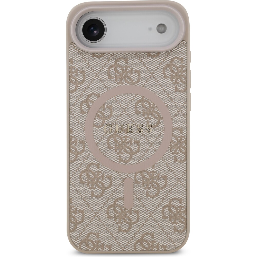 Guess-PU-Leather-4G-Colored-Ring-MagSafe-Zadni-Kryt-pro-iPhone-Air-ruzovy