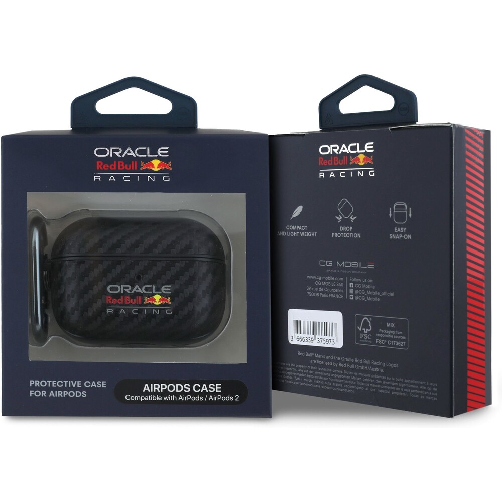 Oracle-Red-Bull-Racing-PU-karbonove-pouzdro-AirPods-Pro-2-cerne