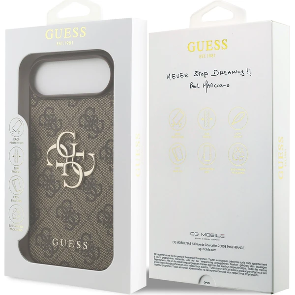 Guess-PU-4G-Metal-Logo-kryt-iPhone-Air-hnedy