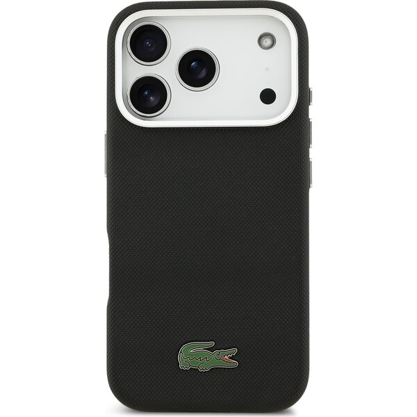 Lacoste-Iconic-Petit-Pique-Metal-Logo-MagSafe-kryt-iPhone-17-Pro-Max-cerny