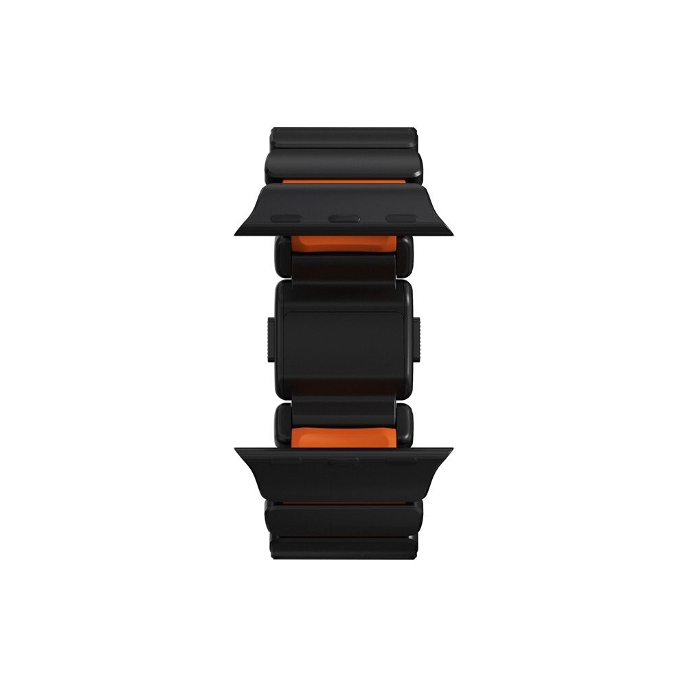 Nomad-Stratos-Band-FKM-reminek-Apple-Watch-45-46-49mm-Black-Titanium-Ultra-Orange