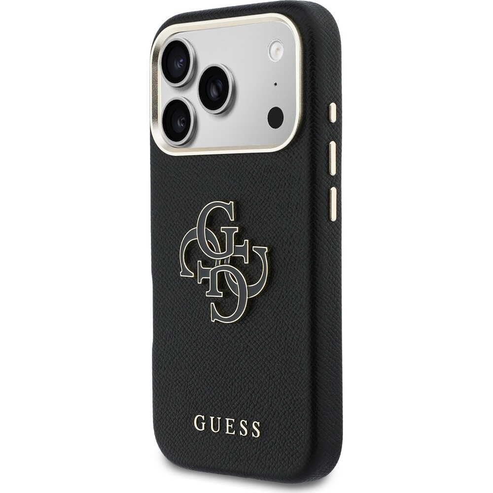 Guess-PU-Resin-Logo-kryt-iPhone-17-Pro-Max-cerny