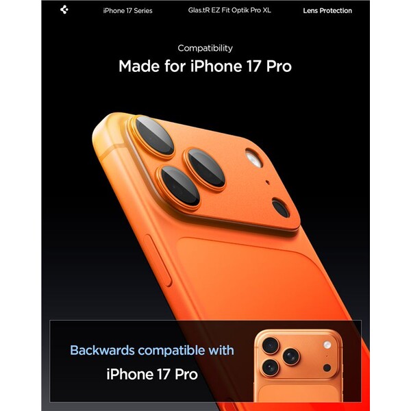 Spigen-Glass-tR-EZ-Fit-Optik-Pro-XL-sklo-na-fotoaparat-iPhone-17-Pro-oranzove