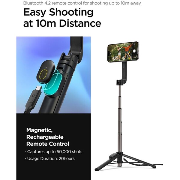 Spigen-MagSafe-Tripod-Selfie-Stick-cerna