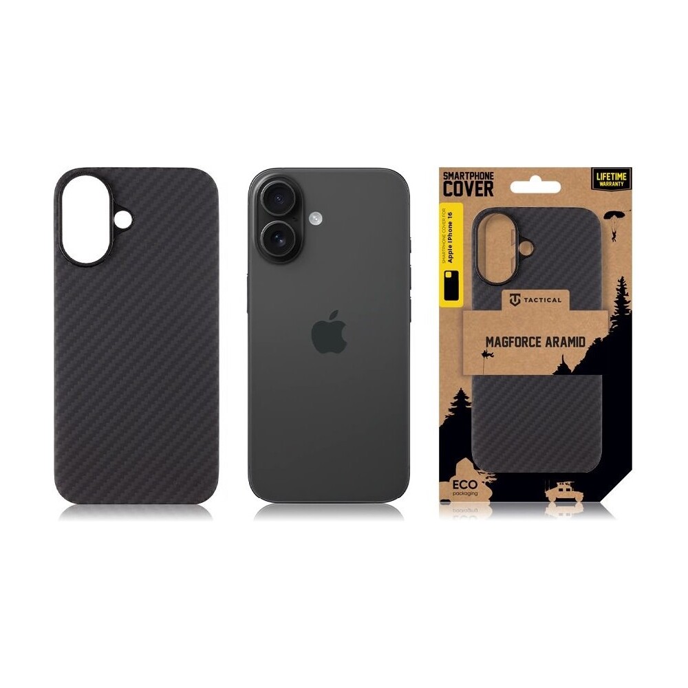 Tactical-MagForce-Aramid-Kryt-pro-Apple-iPhone-16-cerny