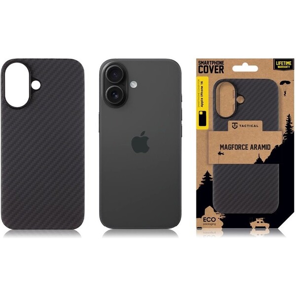 Tactical-MagForce-Aramid-Kryt-pro-Apple-iPhone-16-cerny