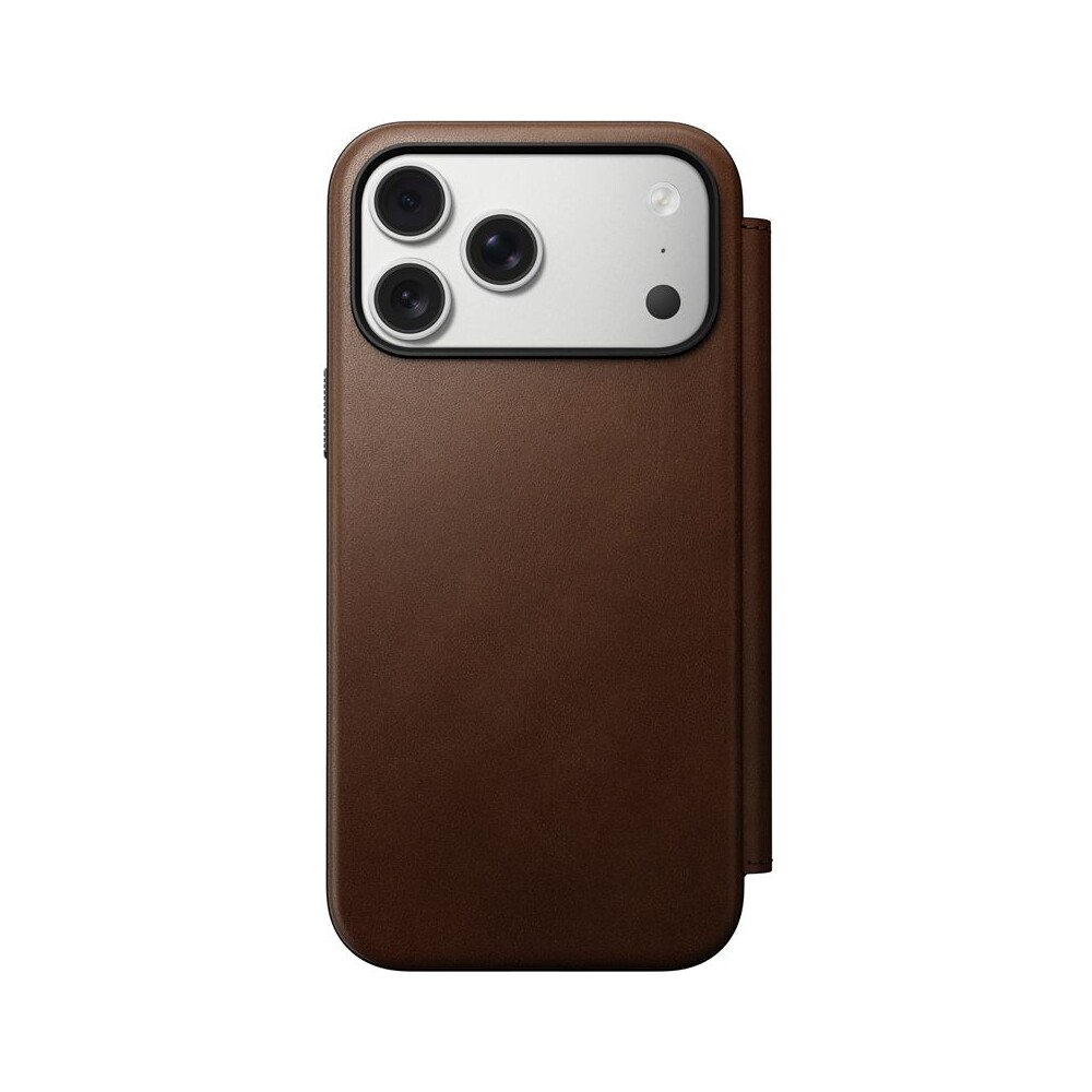 Nomad-Modern-Leather-Folio-MagSafe-kozene-pouzdro-iPhone-17-Pro-Max-Brown