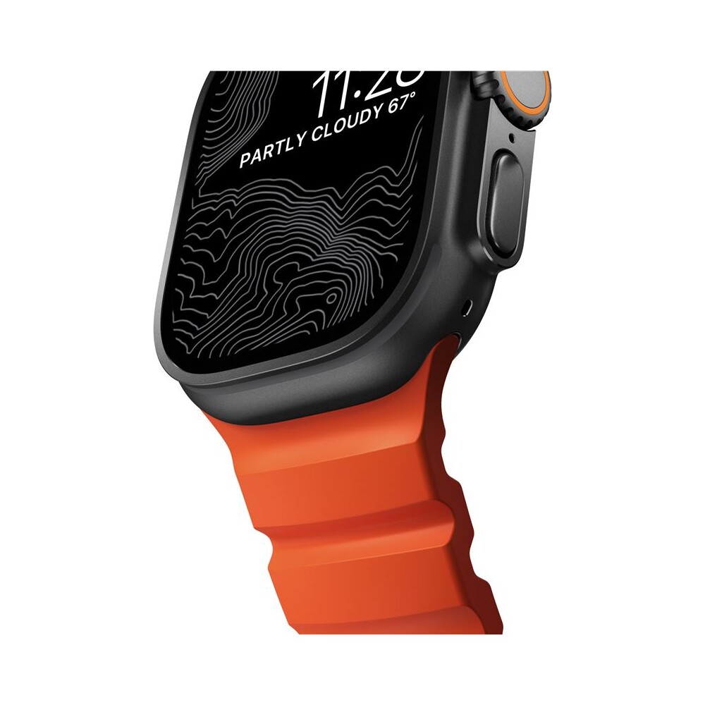 Nomad-Rocky-Point-Band-reminek-Apple-Watch-49-45-44-42mm-cerny-oranzovy