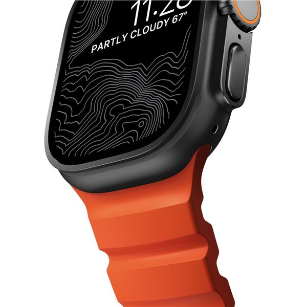 Nomad-Rocky-Point-Band-reminek-Apple-Watch-49-45-44-42mm-cerny-oranzovy