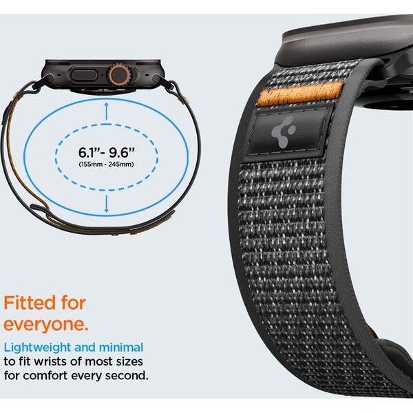 Spigen-Athlex-Air-2-Active-reminek-Apple-Watch-49-46-45-44mm-cerny-oranzovy