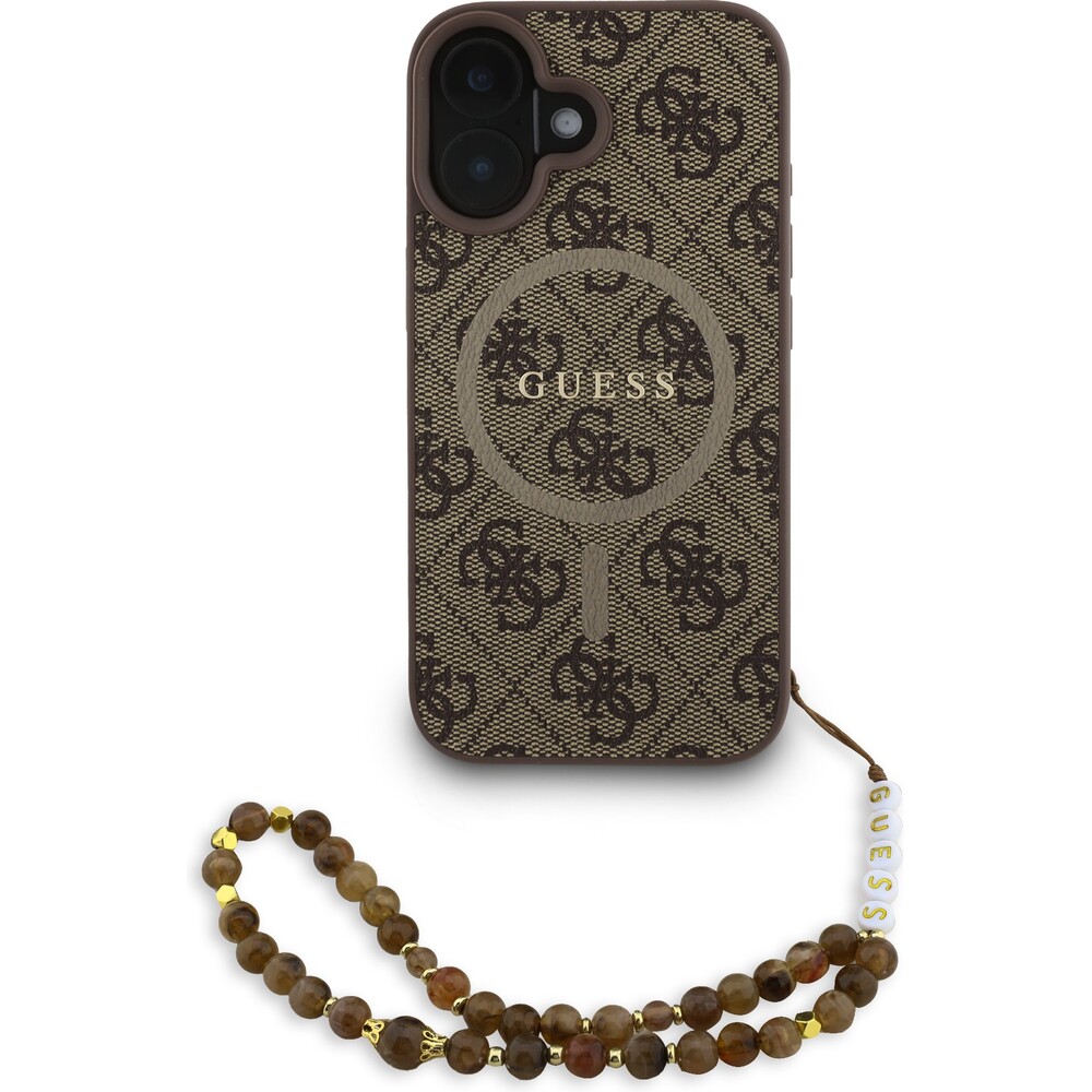 Guess-PU-Leather-4G-Colored-Ring-Strap-MagSafe-kryt-iPhone-16-hnedy