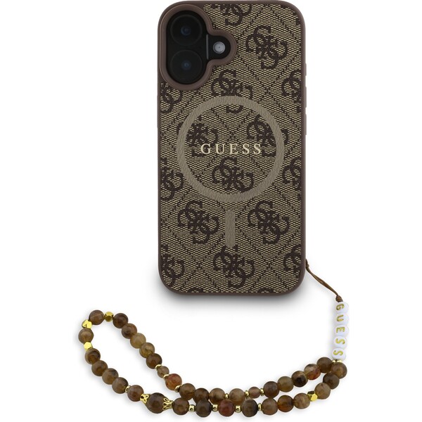 Guess-PU-Leather-4G-Colored-Ring-Strap-MagSafe-kryt-iPhone-16-hnedy