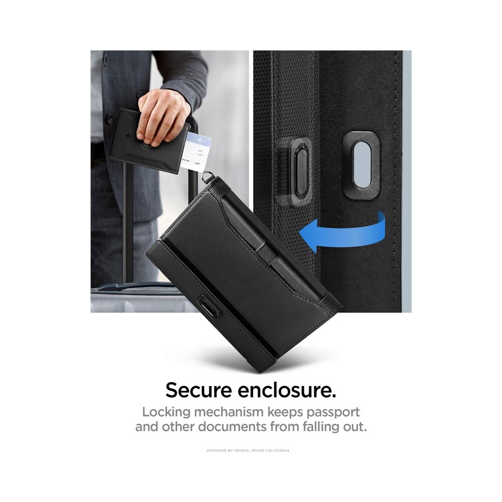 Spigen-Universal-AirTag-Passport-Holder-pouzdro-na-cestovni-pas-cerne