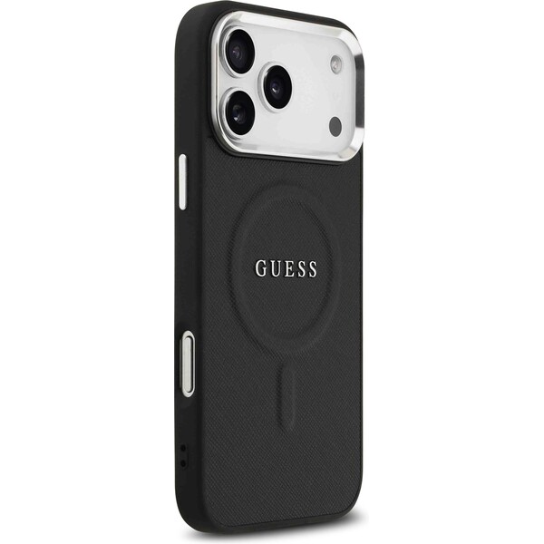 Guess-PU-Saffiano-MagSafe-kryt-iPhone-17-Pro-Max-cerny