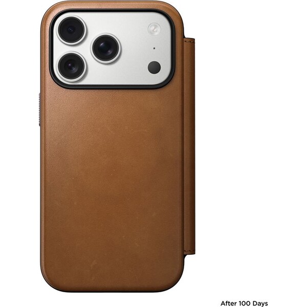 Nomad-Modern-Leather-Folio-MagSafe-kozene-pouzdro-iPhone-17-Pro-English-Tan