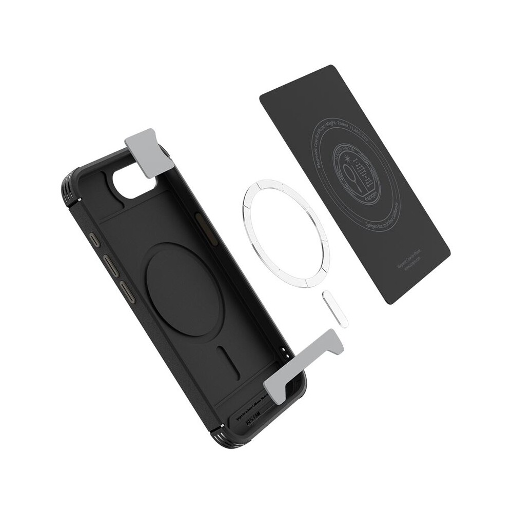 Spigen-Core-Armor-MagSafe-kryt-iPhone-17e-16e-matne-cerny