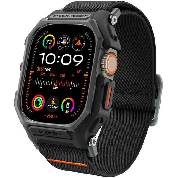 Spigen-Lite-Fit-Pro-reminek-Apple-Watch-Ultra-3-2-1-49mm-matne-cerny