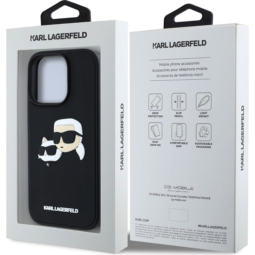 Karl-Lagerfeld-3D-Rubber-Double-Heads-kryt-iPhone-16-Pro-cerny