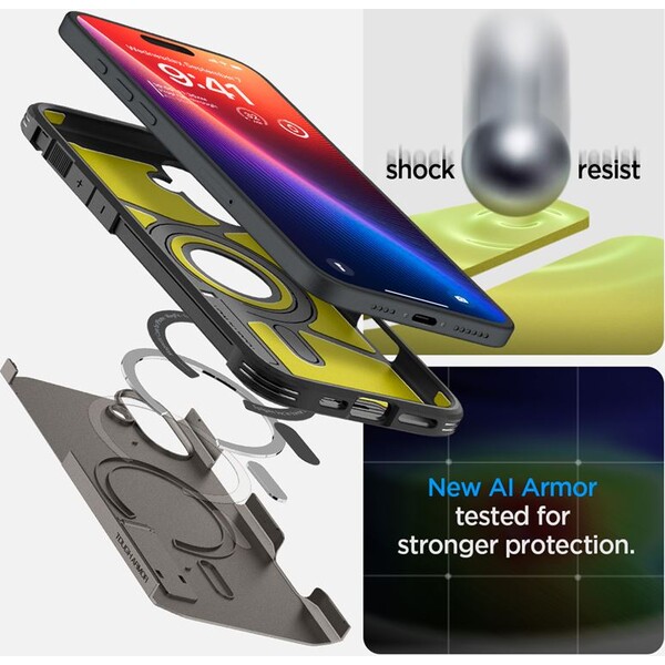 Spigen-Tough-Armor-MagSafe-kryt-iPhone-16-frost-black