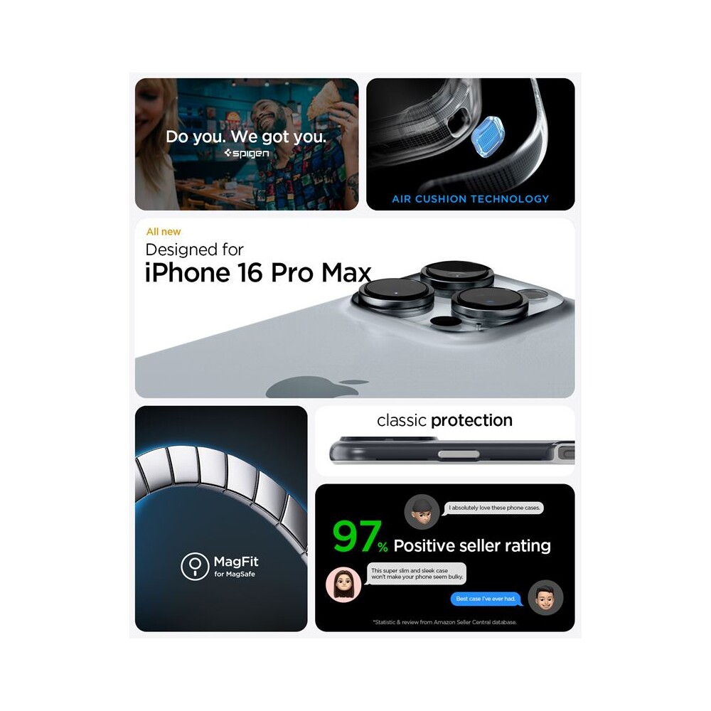 Spigen-Classic-C1-MagSafe-kryt-iPhone-16-Pro-Max-graphite