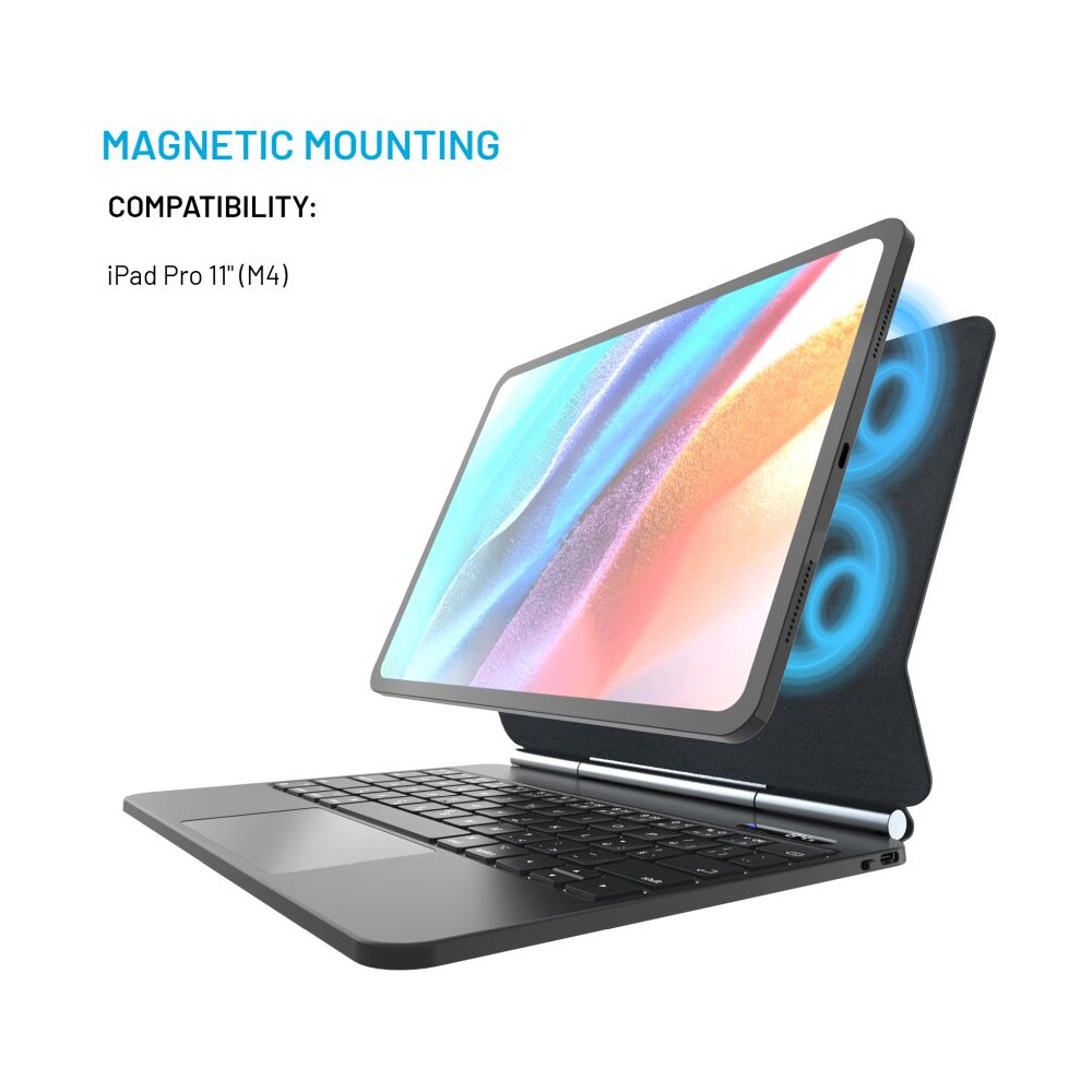 FIXED-Typee-pouzdro-s-bezdratovou-klavesnici-Apple-iPad-Pro-11-M5-2025-M4-2024-EN-cerna