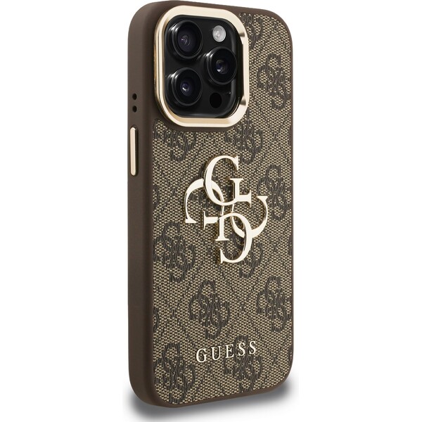 Guess-PU-4G-Metal-Logo-Stand-Camera-Frame-kryt-iPhone-15-Pro-Max-hnedy