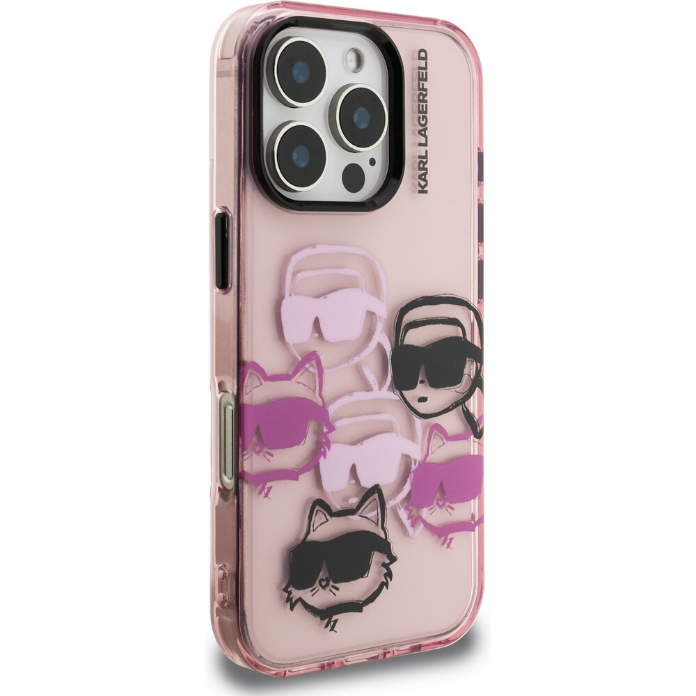 Karl-Lagerfeld-IML-Multi-K-CH-Heads-kryt-iPhone-16-Pro-ruzovy