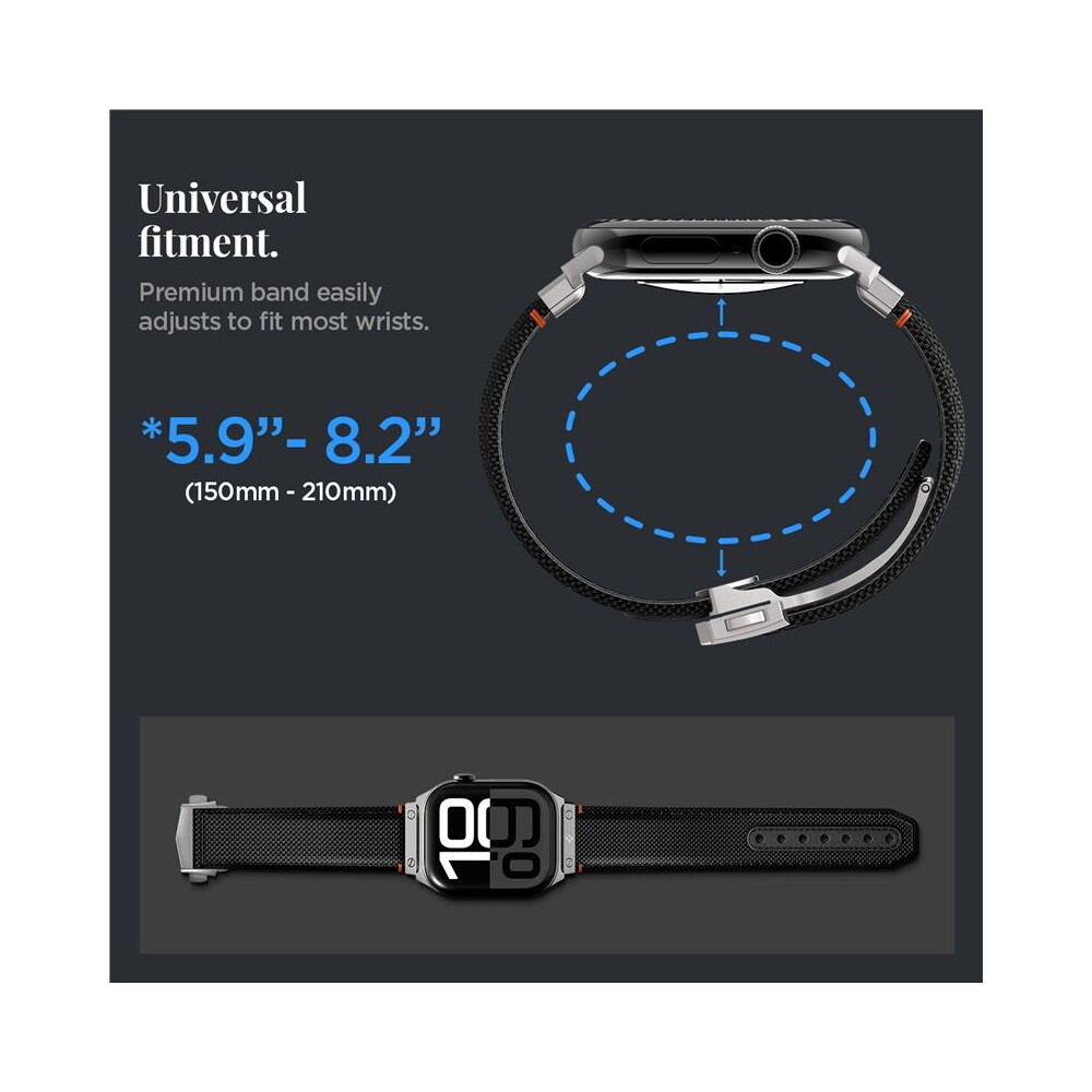 Spigen-Classic-Fit-reminek-Apple-Watch-49-46-45-44mm-cerny