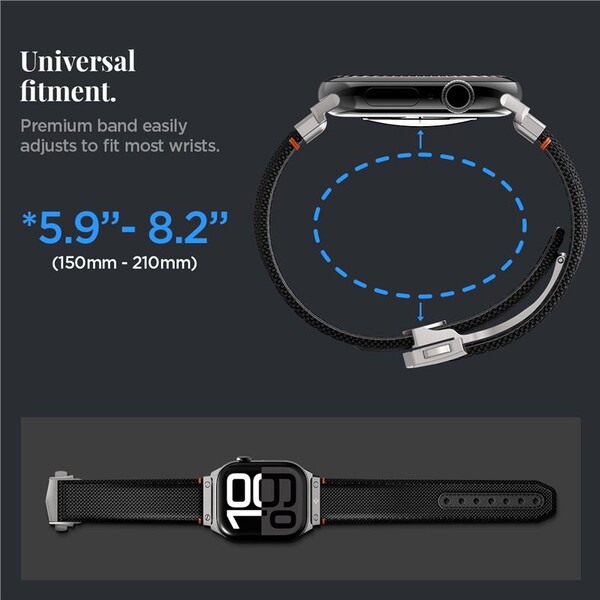 Spigen-Classic-Fit-reminek-Apple-Watch-49-46-45-44mm-cerny