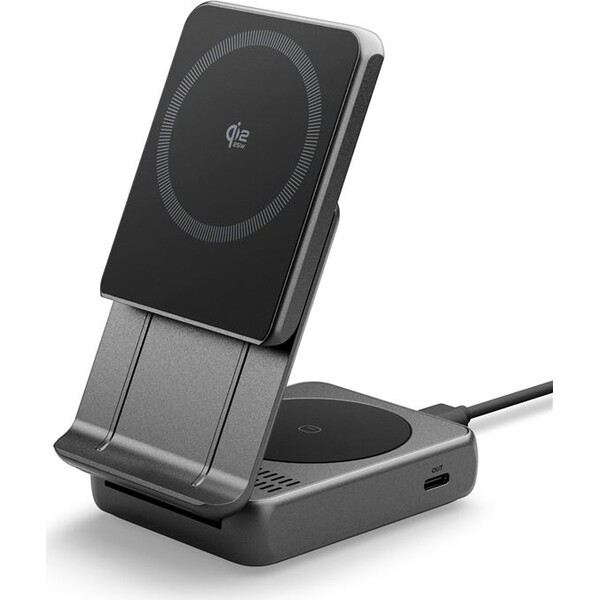 Spigen-Essential-MagSafe-2in1-C-Qi2-MagSafe-nabijecka-25W-cerna