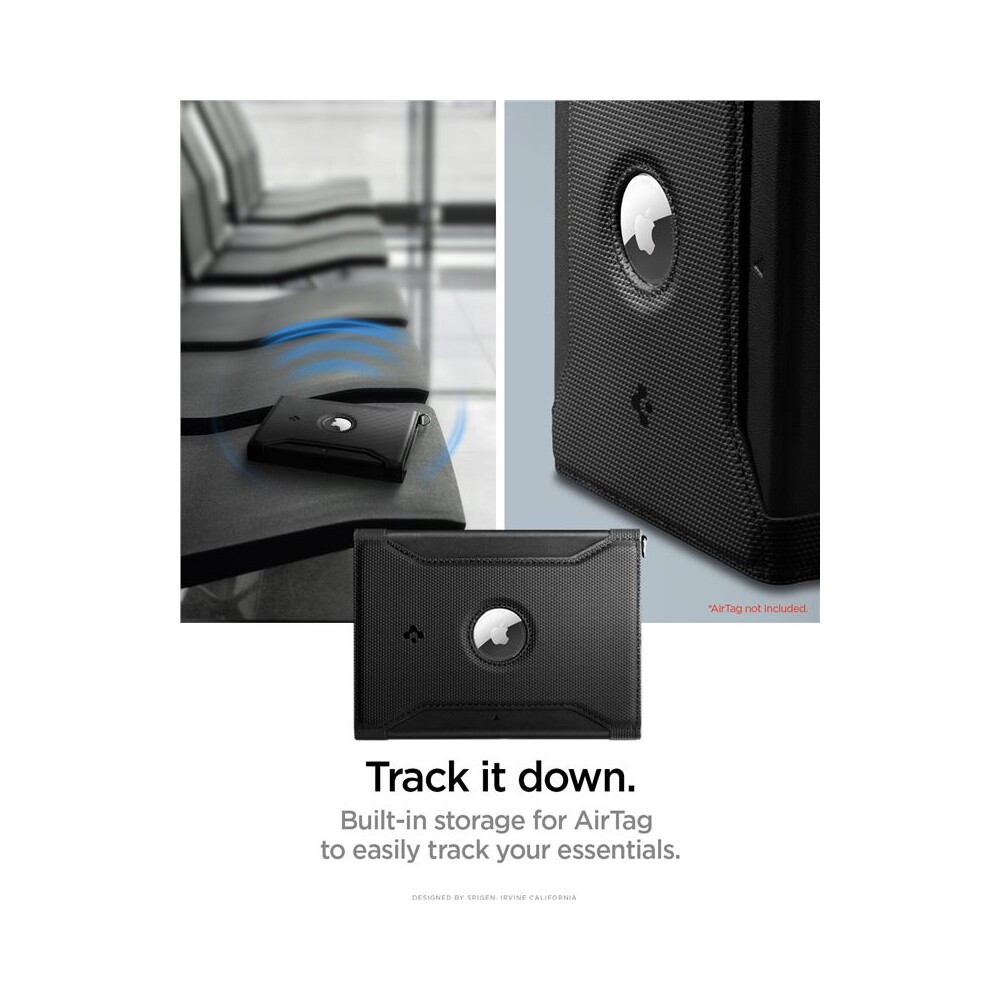 Spigen-Universal-AirTag-Passport-Holder-pouzdro-na-cestovni-pas-cerne