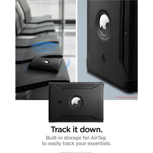 Spigen-Universal-AirTag-Passport-Holder-pouzdro-na-cestovni-pas-cerne