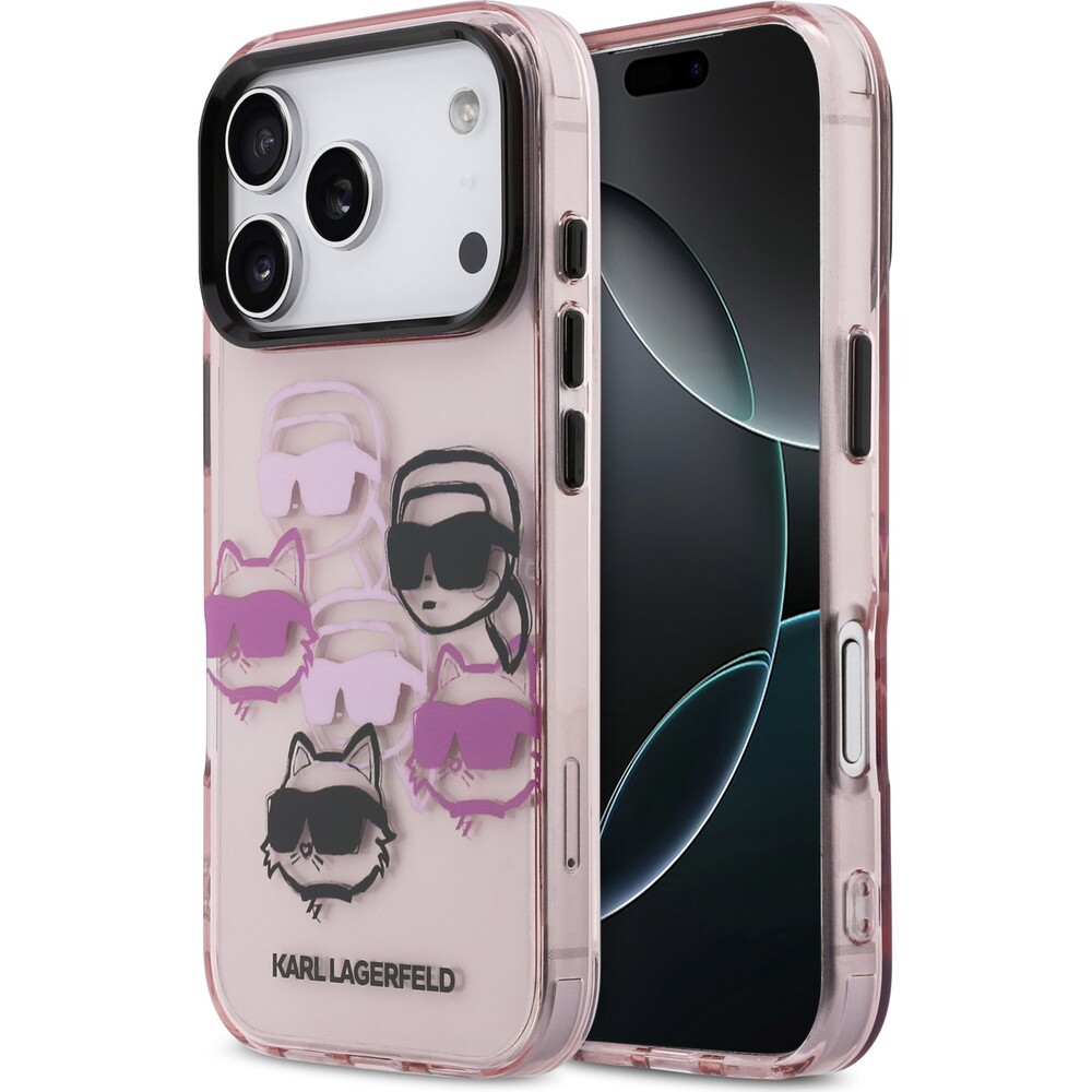 Karl-Lagerfeld-IML-Multi-K-CH-Heads-Zadni-Kryt-pro-iPhone-17-Pro-ruzovy