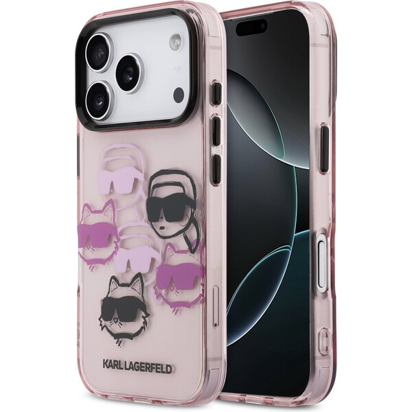 Karl-Lagerfeld-IML-Multi-K-CH-Heads-Zadni-Kryt-pro-iPhone-17-Pro-ruzovy