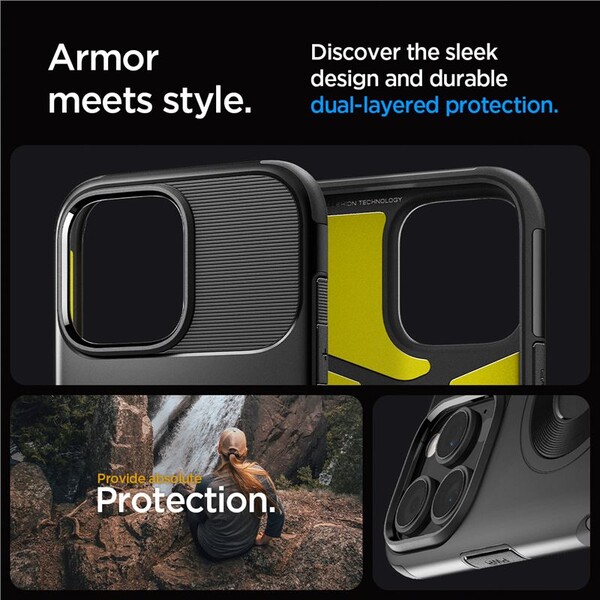 Spigen-Slim-Armor-MagSafe-kryt-iPhone-16-Pro-black