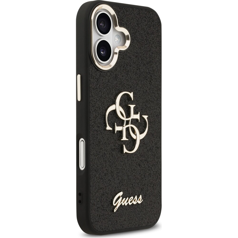 Guess-PU-Fixed-Glitter-4G-Metal-Frame-kryt-iPhone-17-cerny