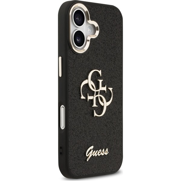 Guess-PU-Fixed-Glitter-4G-Metal-Frame-kryt-iPhone-17-cerny