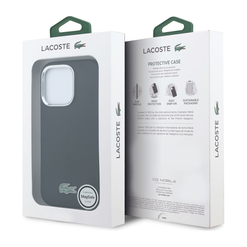 Lacoste-PVC-Iconic-Petit-Pique-Metal-Logo-MagSafe-kryt-iPhone-16-Pro-cerny
