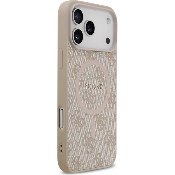 Guess-PU-Leather-4G-Colored-Ring-MagSafe-Zadni-Kryt-pro-iPhone-17-Pro-Max-ruzovy
