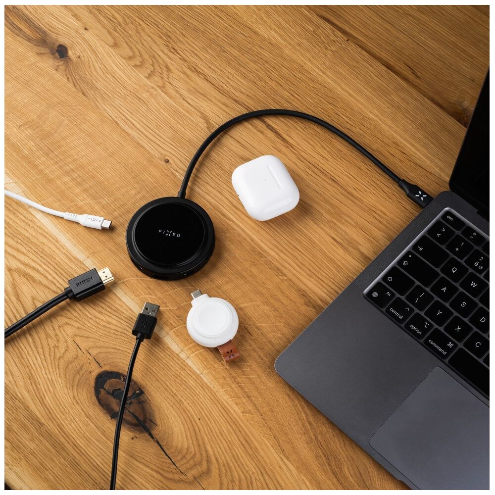 FIXED-MagHUB-7-portovy-USB-C-Hub-s-MagSafe-cerny