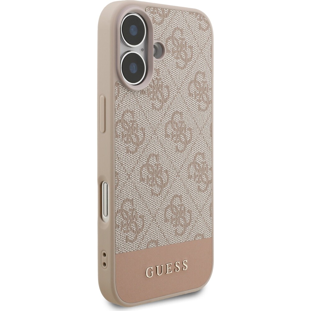 Guess-PU-4G-Stripe-Zadni-Kryt-pro-iPhone-17-ruzovy