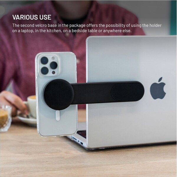 FIXED-MagFloppy-MagSafe-drzak-s-uchycenim-na-suchy-zip-cerny