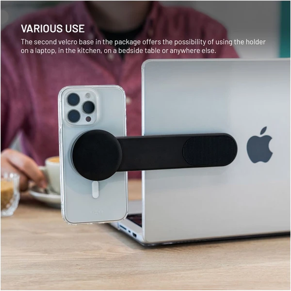 FIXED MagFloppy MagSafe držák s uchycením na suchý zip černý - Držáky - Obrázek fedd25dc1877476dbc3bb0b9fcc18c99