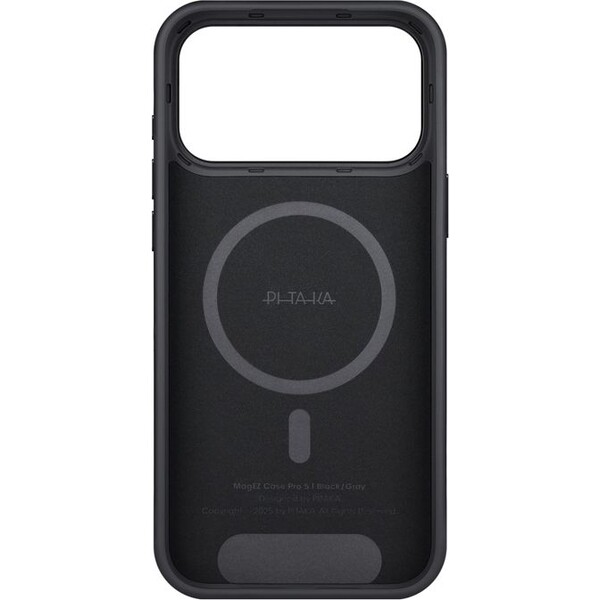Pitaka-Aramid-UltraGuard-Case-MagSafe-kryt-iPhone-17-Pro-Black-Grey