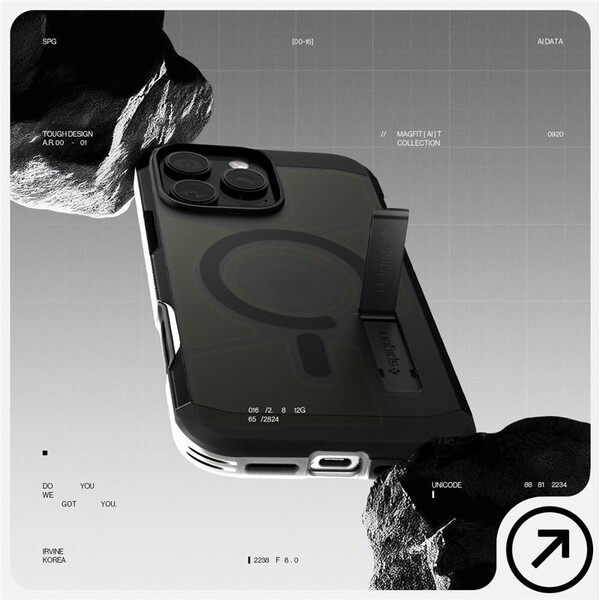 Spigen-Tough-Armor-T-MagSafe-kryt-iPhone-16-Pro-cerny