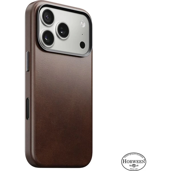 Nomad-Traditional-Leather-Case-Horween-MagSafe-kozeny-kryt-iPhone-17-Pro-Rustic-Brown