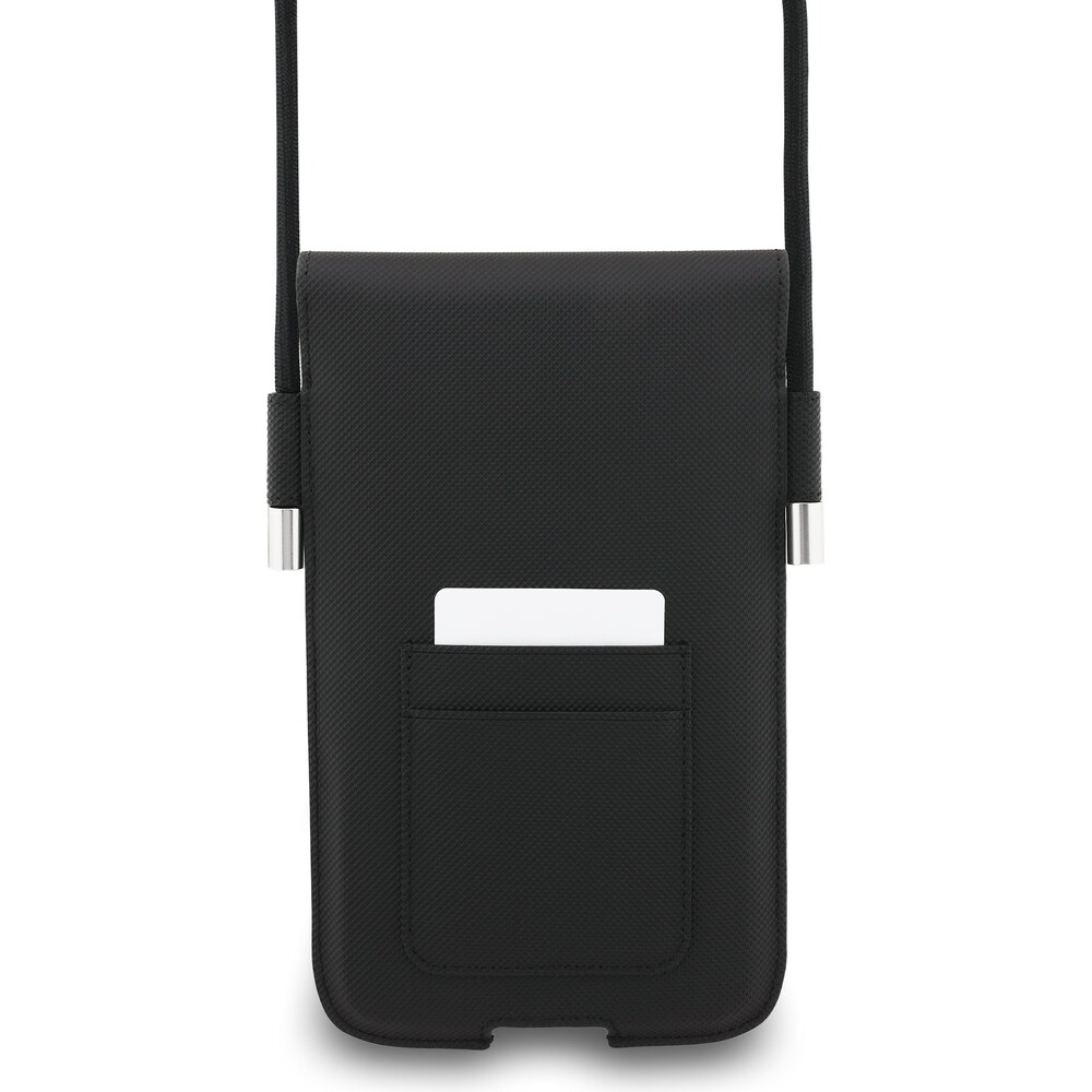 Lacoste-PVC-Iconic-Petit-Pique-Metal-Logo-kapsa-na-telefon-XL-cerna