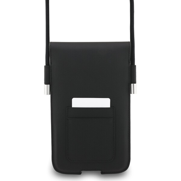 Lacoste-PVC-Iconic-Petit-Pique-Metal-Logo-kapsa-na-telefon-XL-cerna