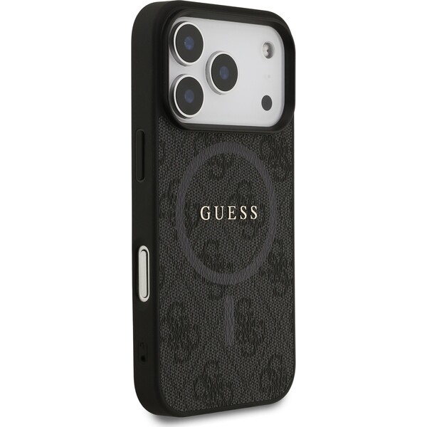 Guess-PU-Leather-4G-Colored-Ring-MagSafe-Zadni-Kryt-pro-iPhone-17-Pro-cerny