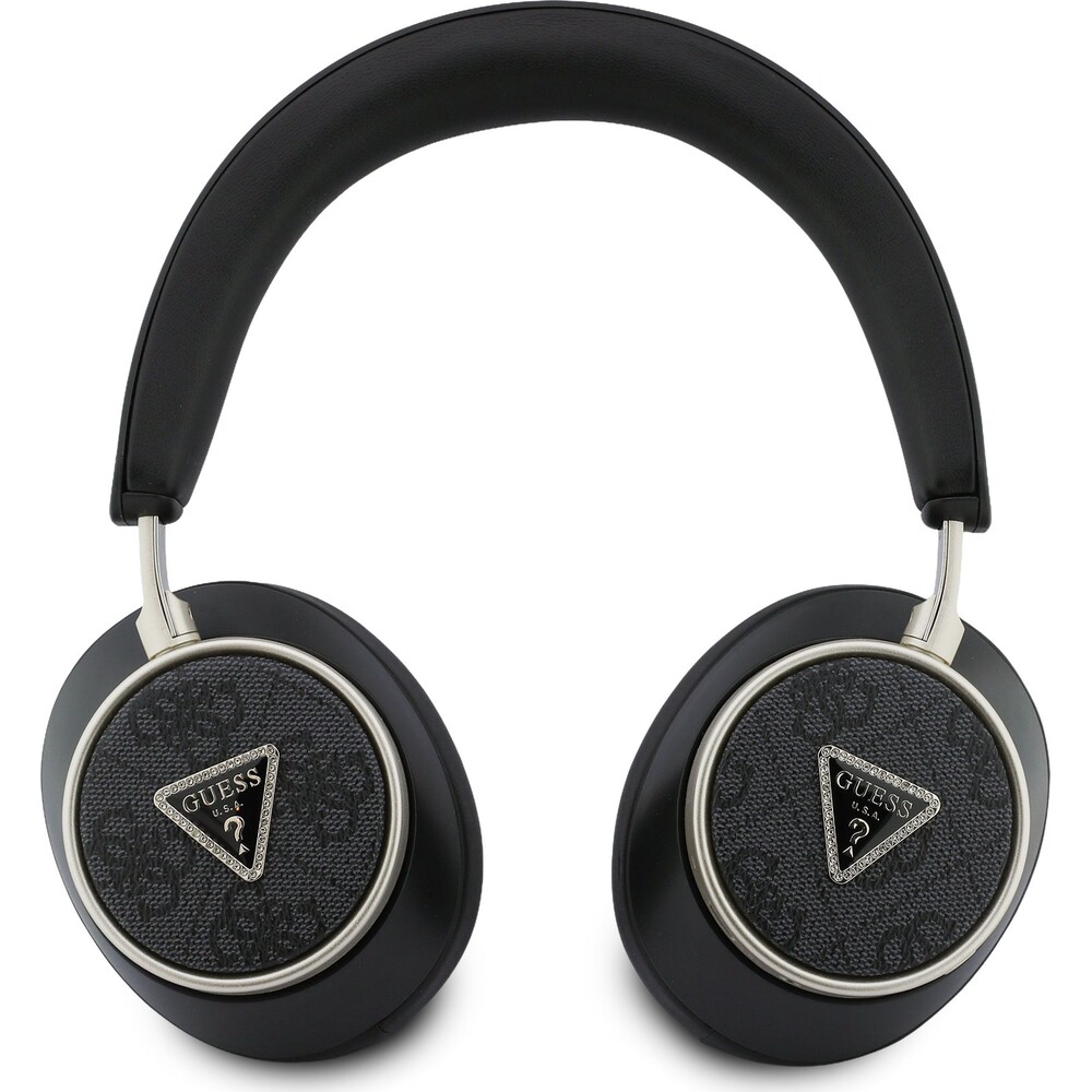 Guess-PU-4G-Triangle-Logo-ENC-bezdratova-sluchatka-cerna